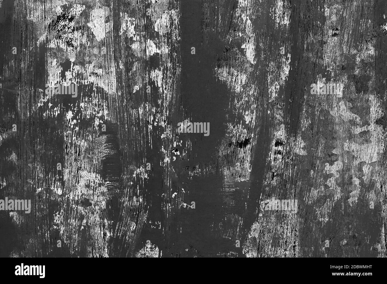 Scratched rusty metal surface in black and grey Stock Photo