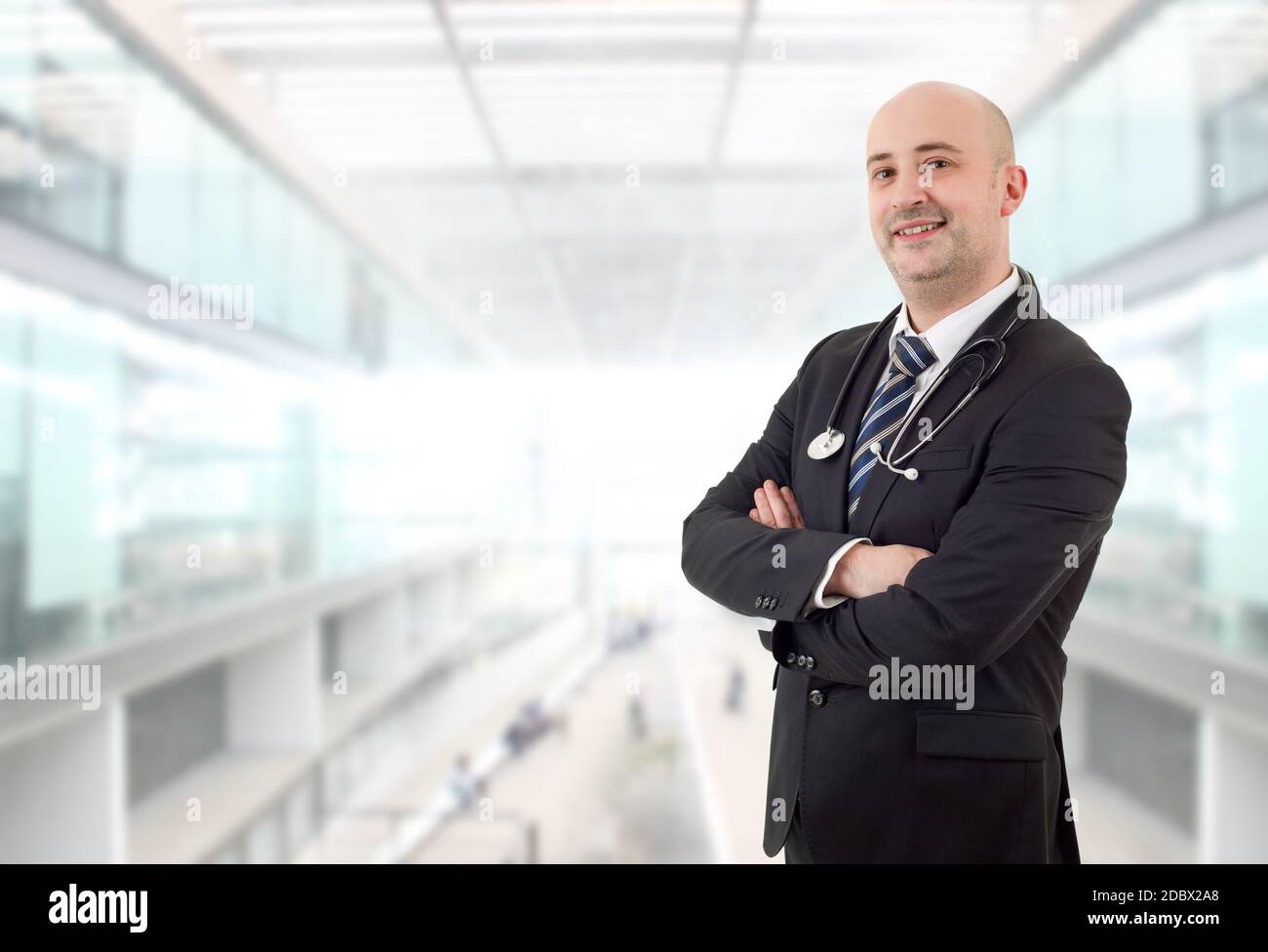 happy male doctor at the hospital Stock Photo - Alamy