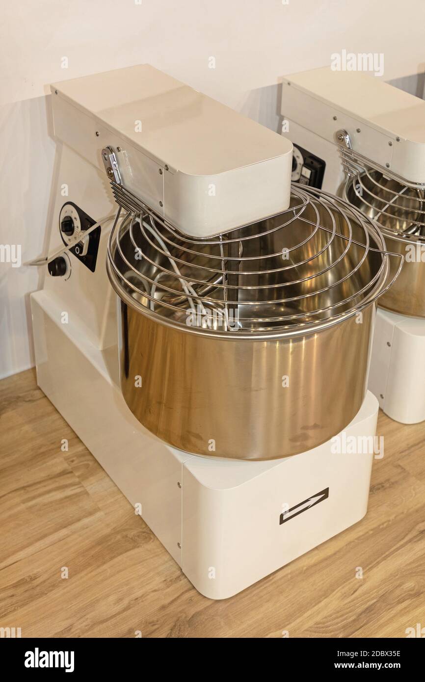 Commercial Dough Mixer Machines in Bakery Production Stock Photo Alamy