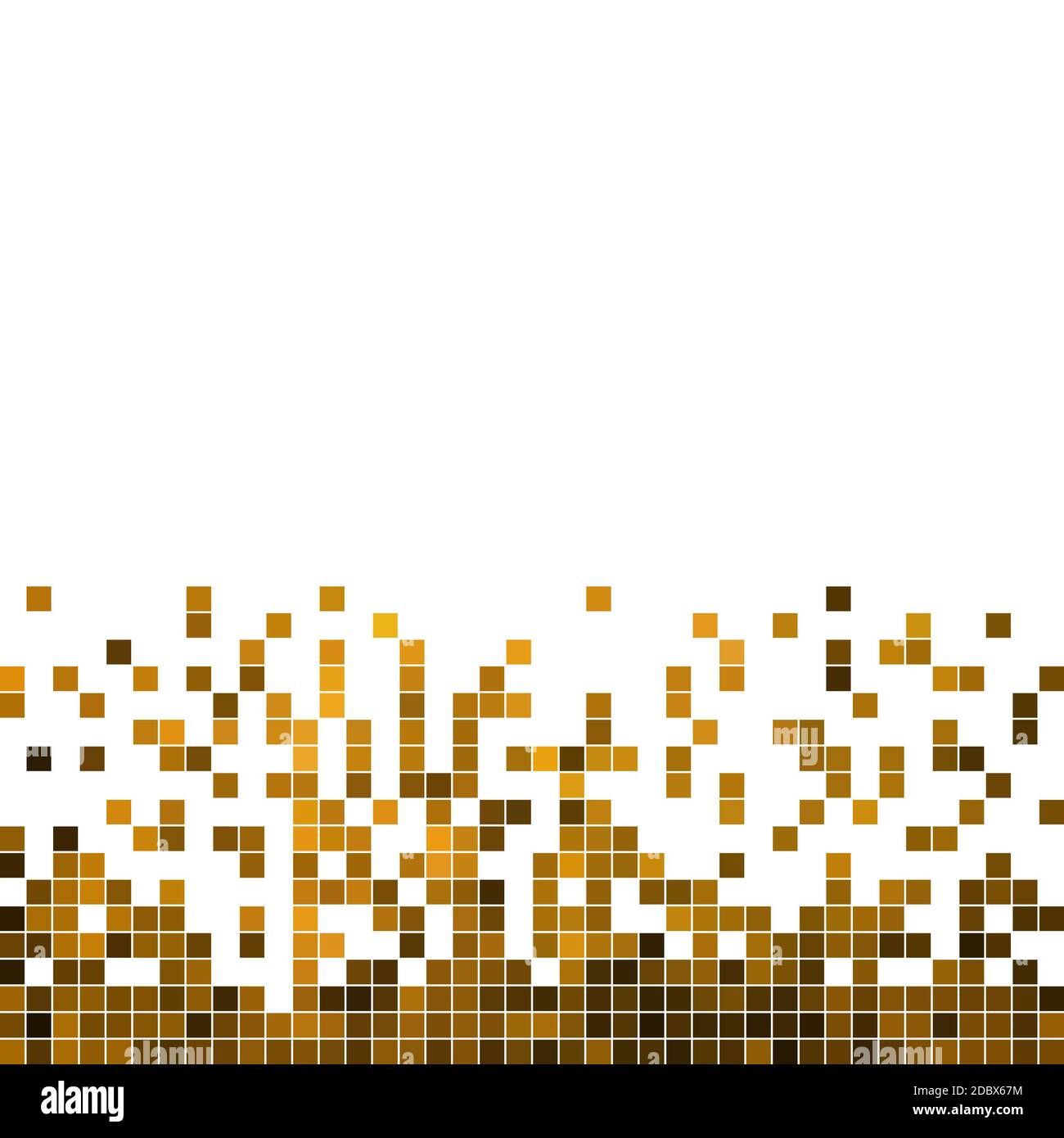 abstract square pixel mosaic background - yellow Stock Photo - Alamy