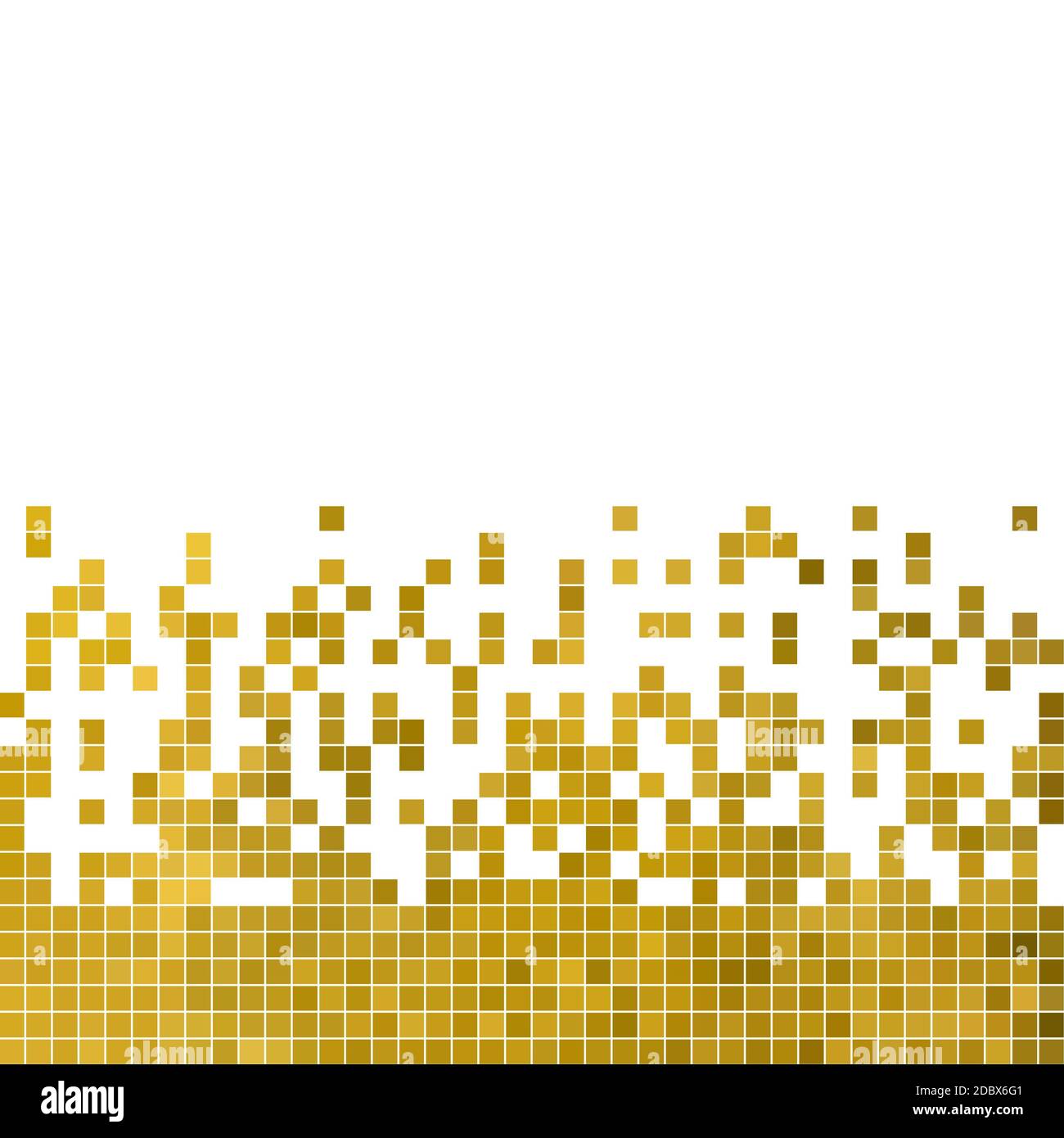 abstract square pixel mosaic background - yellow Stock Photo - Alamy