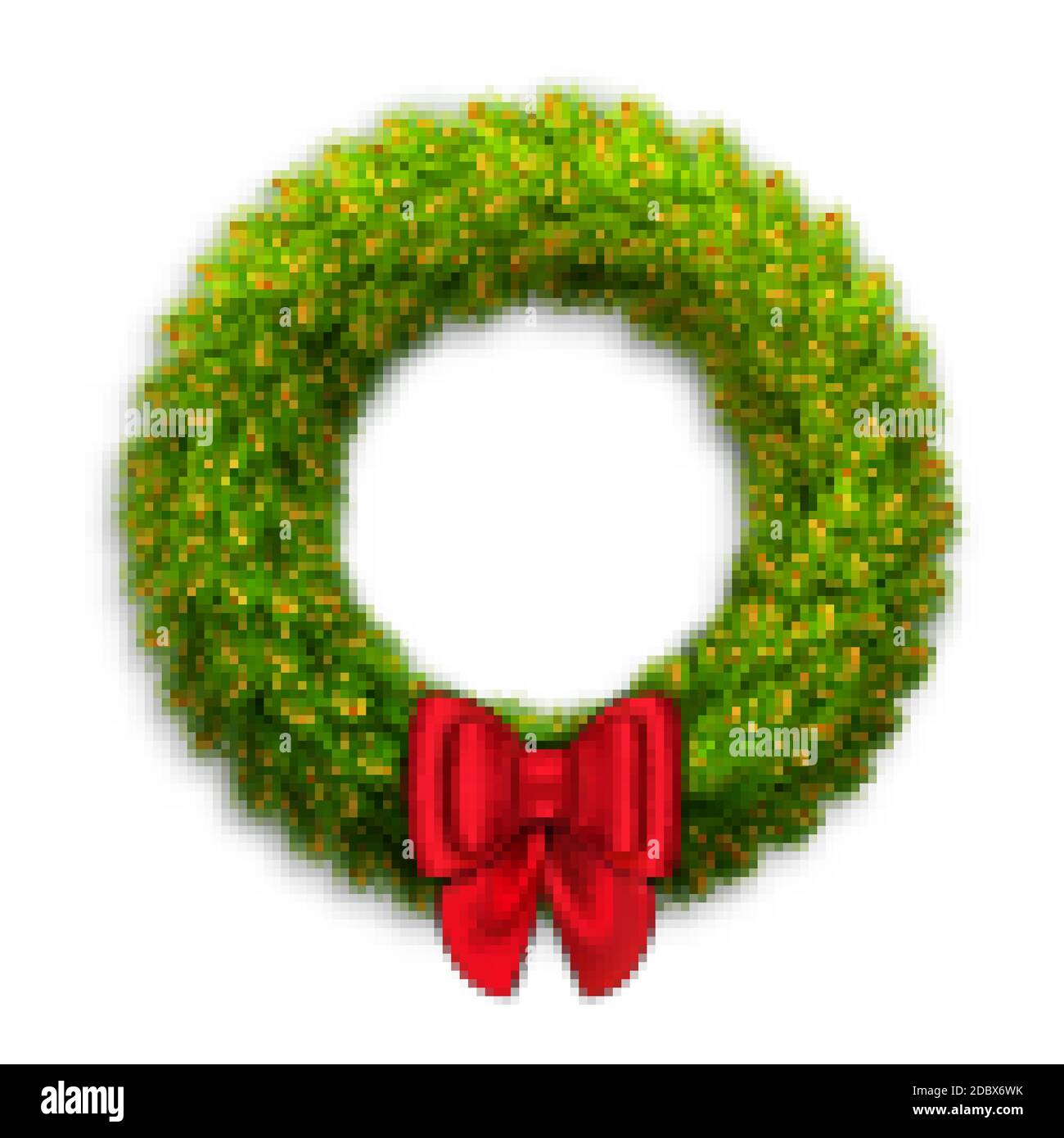 Christmas wreath vector Stock Vector Image & Art - Alamy