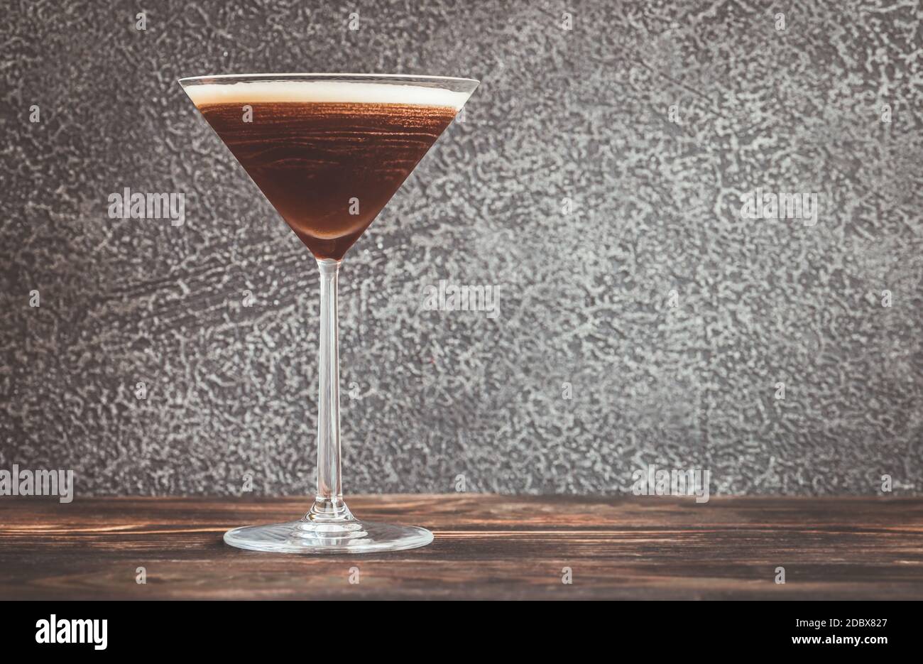 Espresso Martini cocktail garnished with coffee beans Stock Photo Alamy