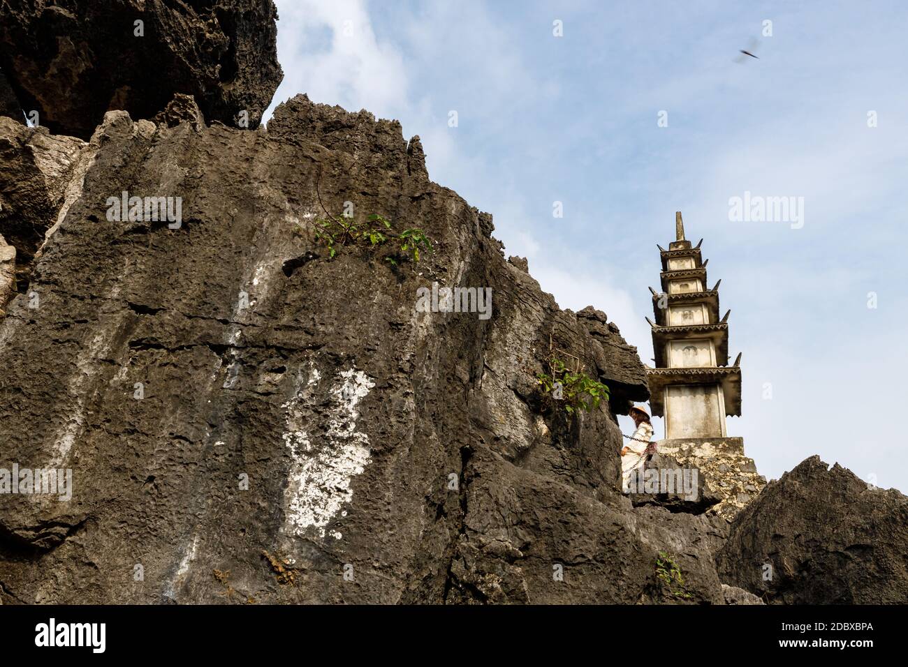 The Landscape of Ninh Binh at Tam Coc and Hang Mua in Vietnam Stock Photo