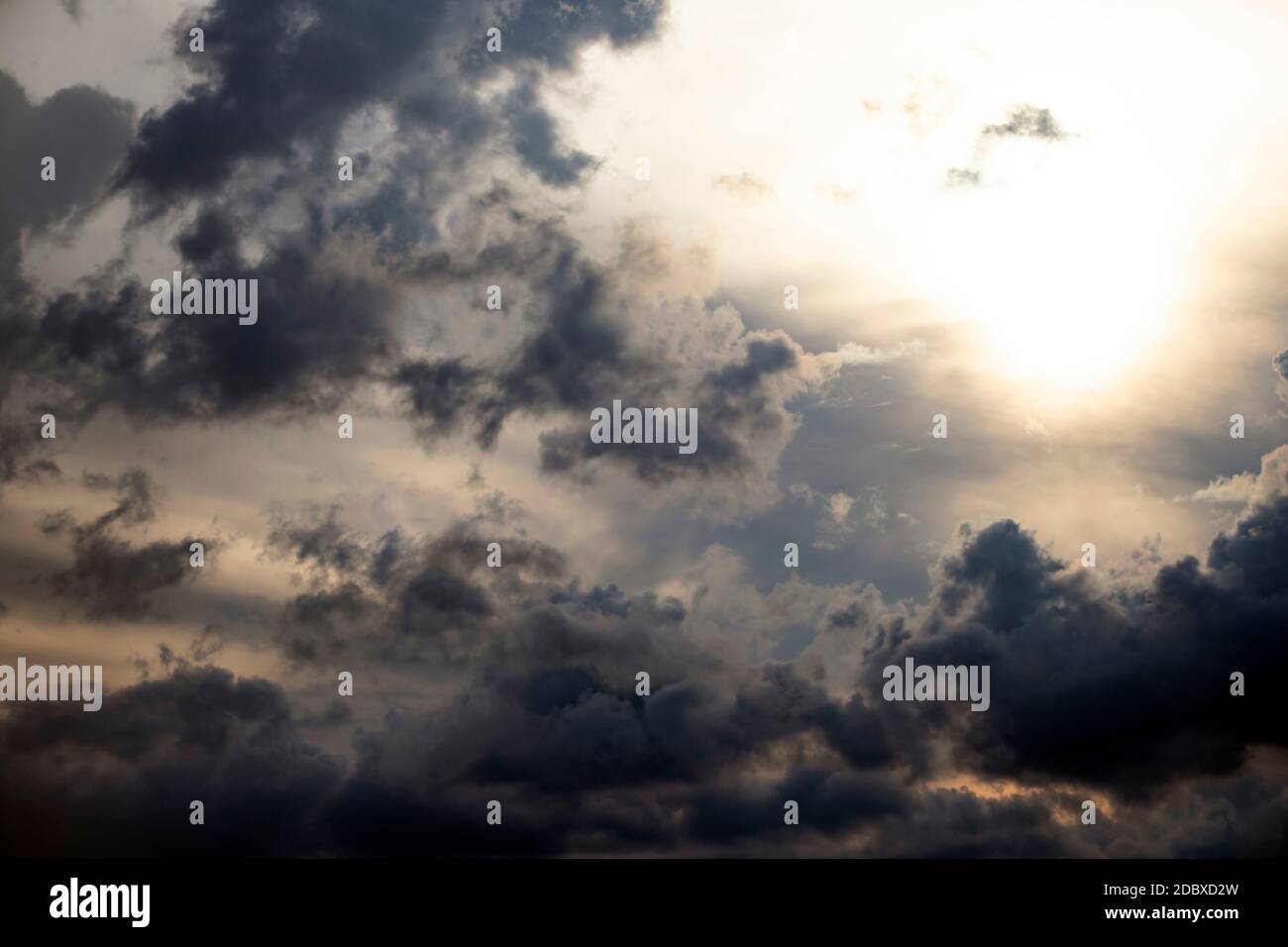Dramatic sky background. Stormy clouds in dark sky Stock Photo - Alamy