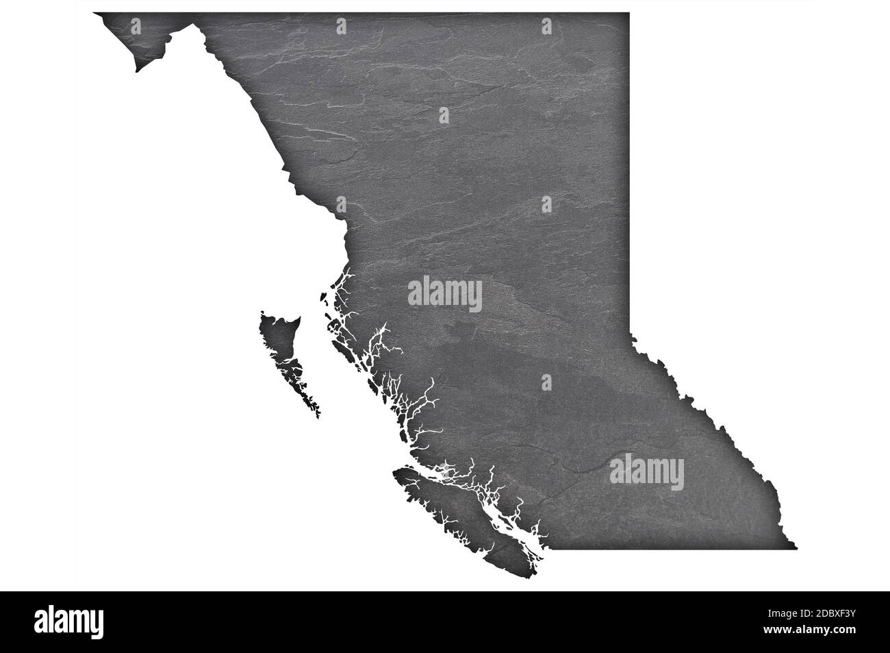 British columbia outline Cut Out Stock Images & Pictures - Alamy