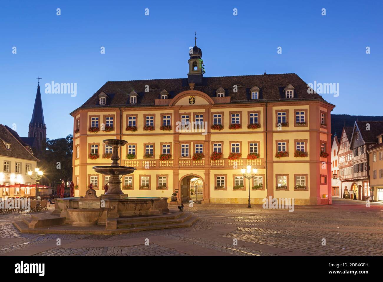 geography / travel, Germany, Rhineland-Palatinate, Neustadt at the Wine Route, old city hall in the ol, Additional-Rights-Clearance-Info-Not-Available Stock Photo