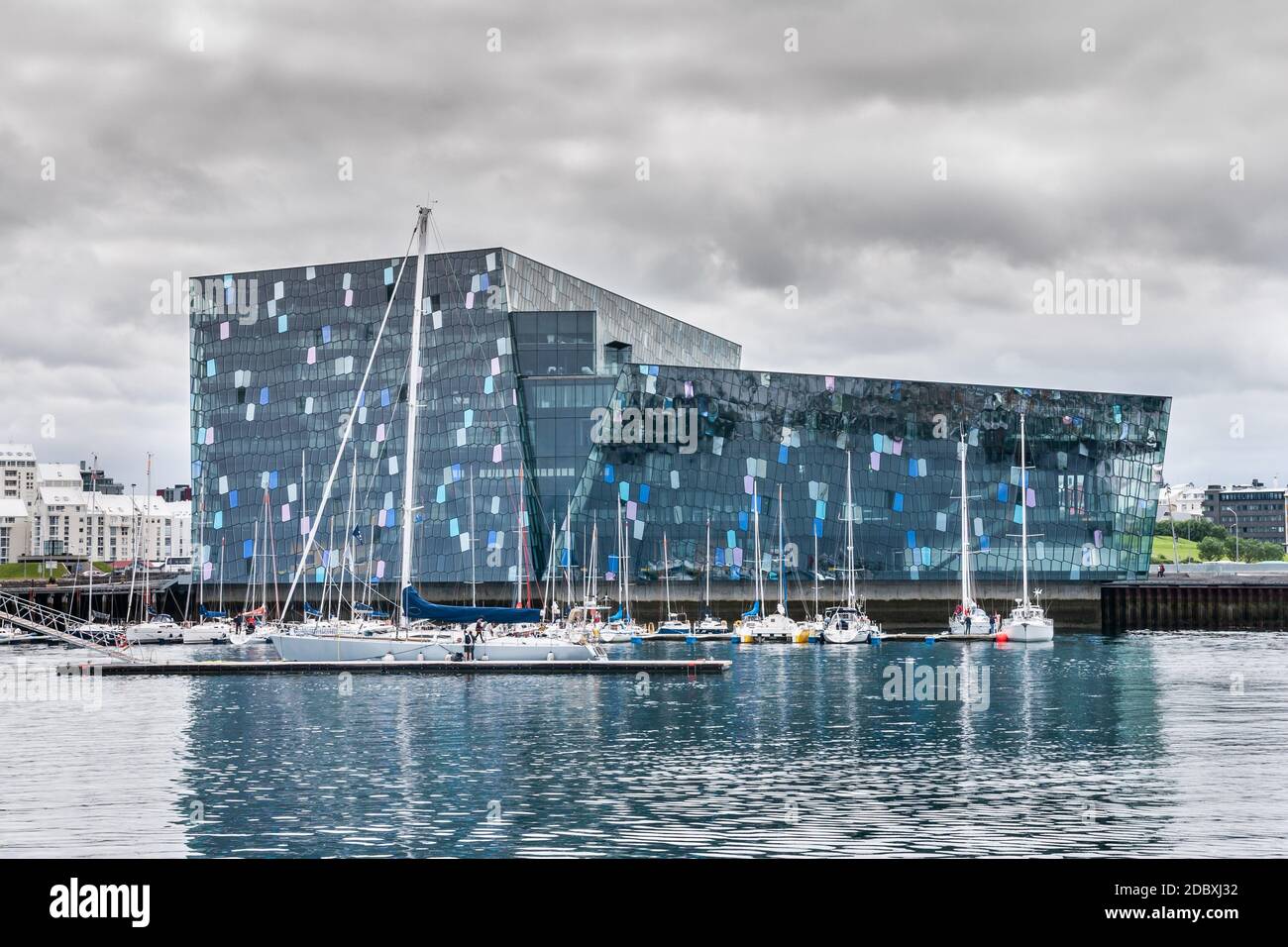 Concert Hall Harpa And Harbour Of Reykjavik Iceland Stock Photo Alamy Concert Hall Harpa And Harbour Of Reykjavik Iceland Stock Photo Alamy
