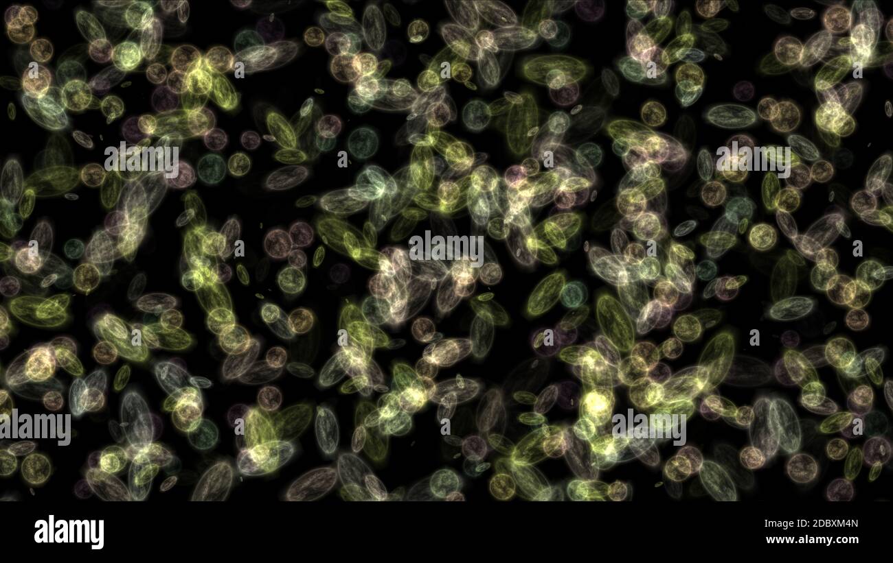 bacteria seen through a microscope, render illustration Stock Photo Alamy