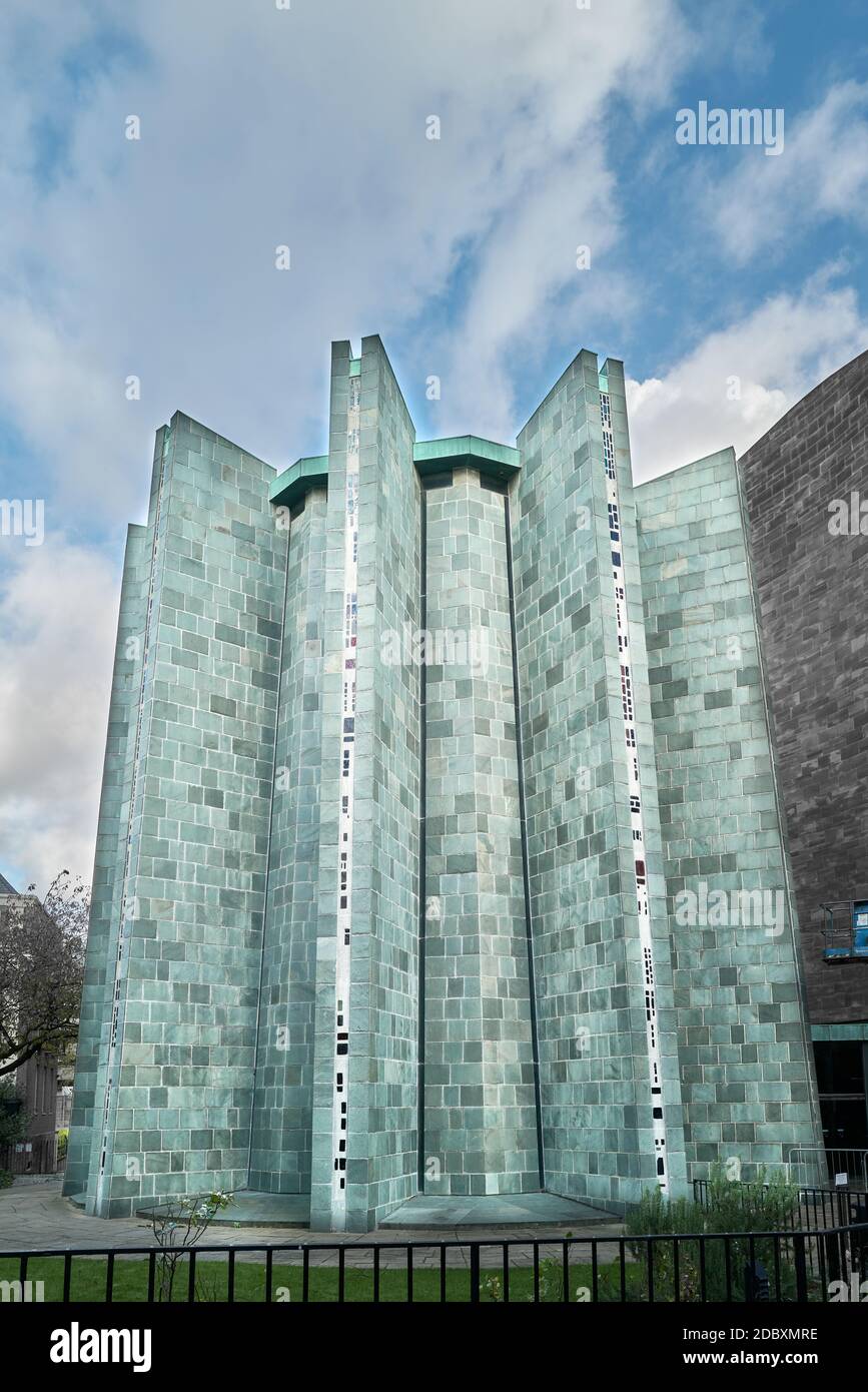 Exterior of the chapel of Unity at the new christian cathedral, Coventry, England. Stock Photo