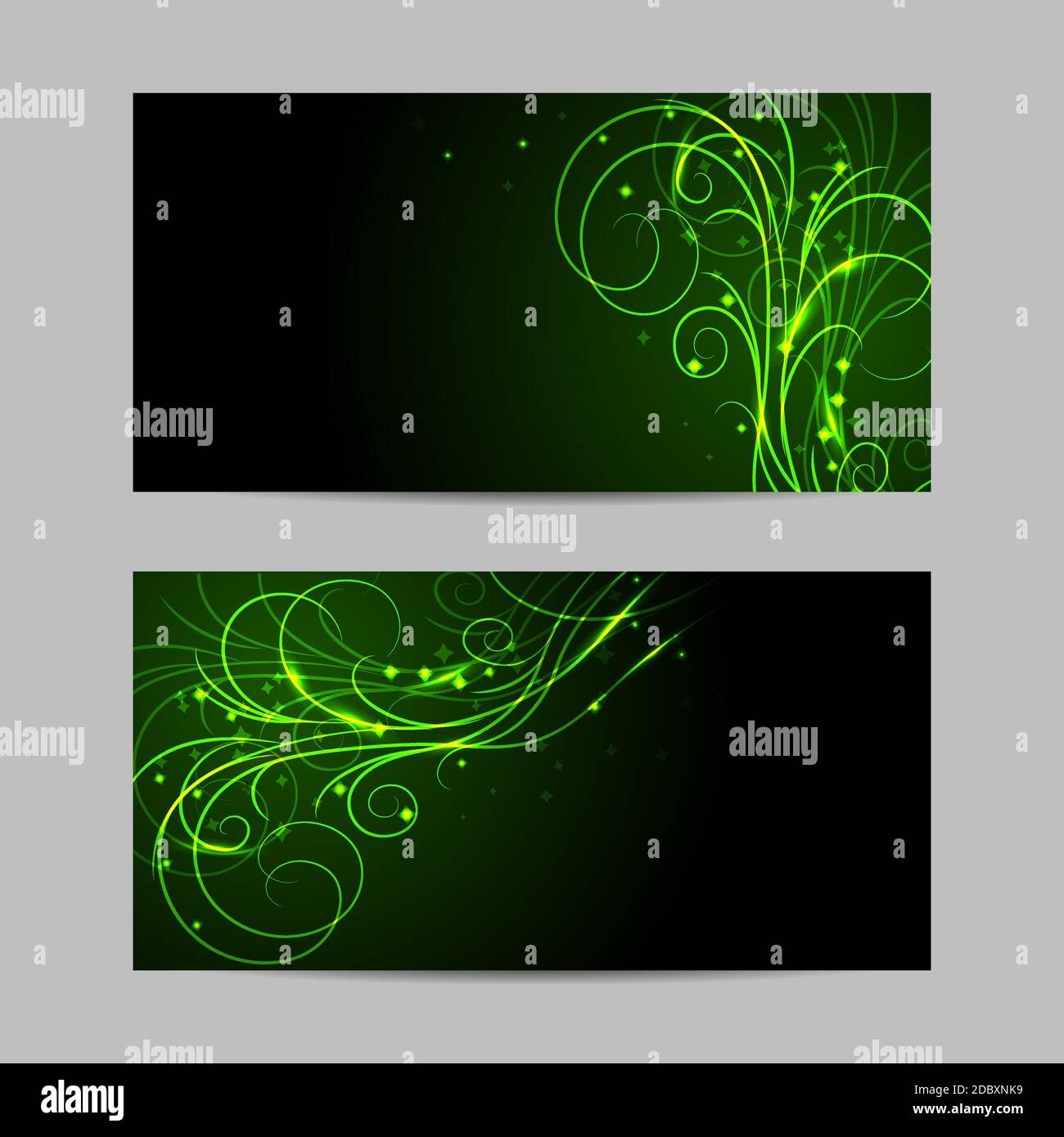 Pretty View Banner Set of vector banners with beautiful shiny pattern Stock Vector Image ...