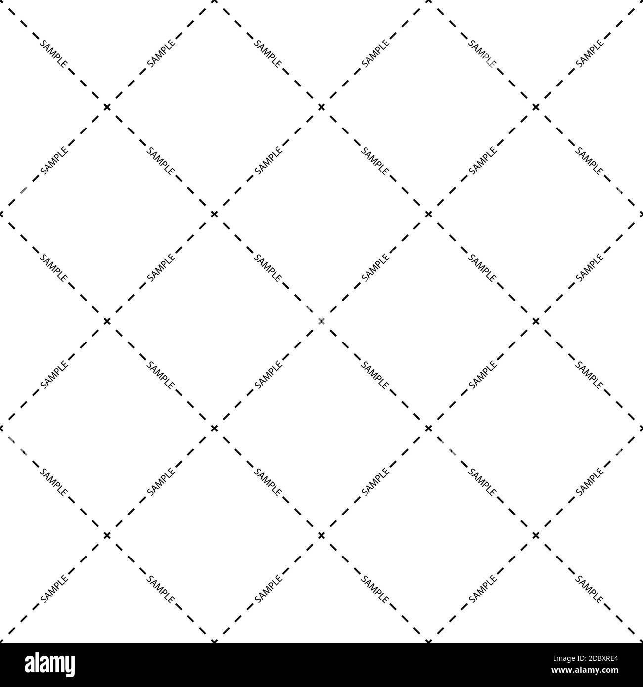 Sample watermark seamless pattern. Vector illustration Stock Vector