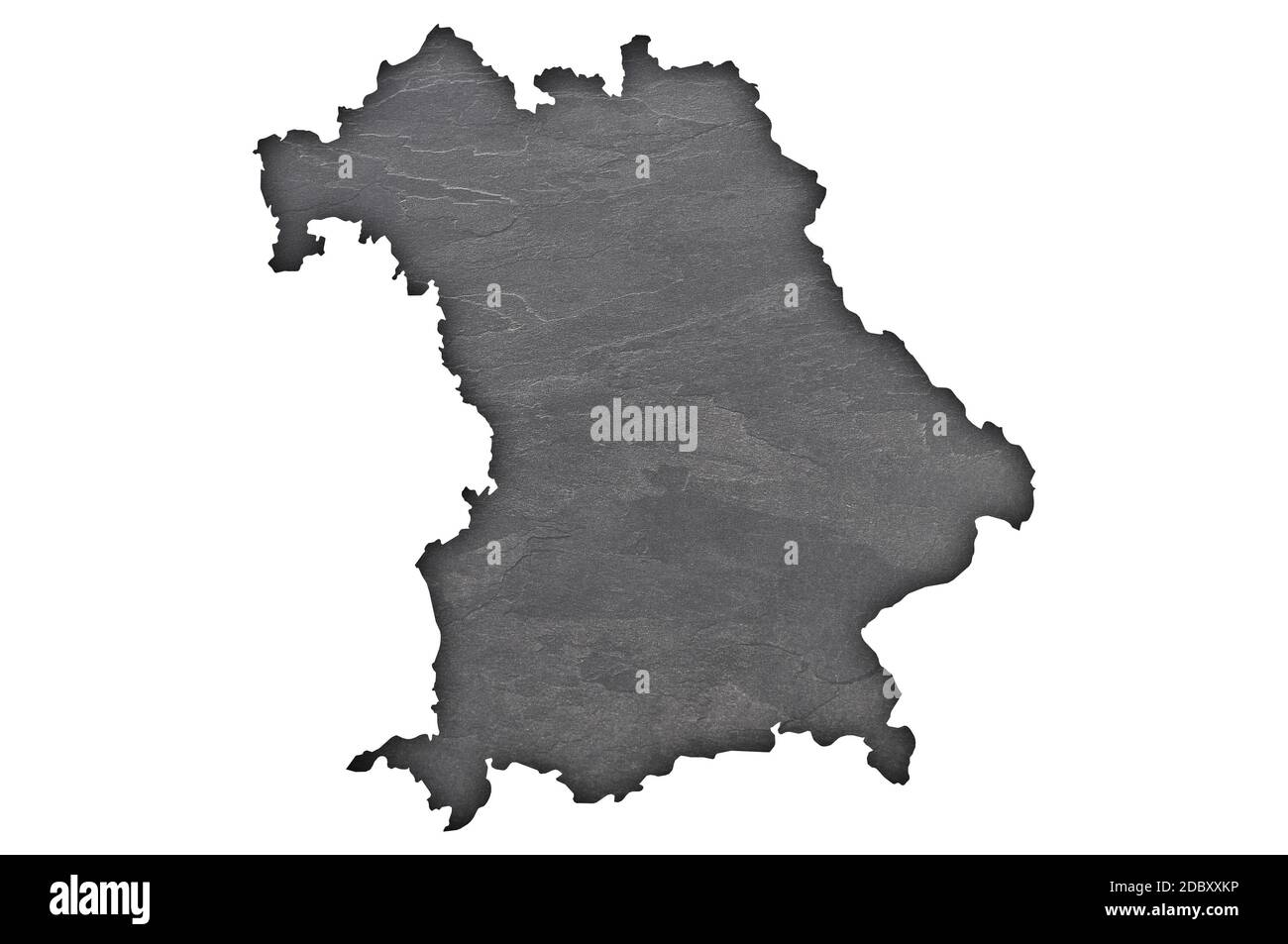 Map of Bavaria on dark slate Stock Photo - Alamy