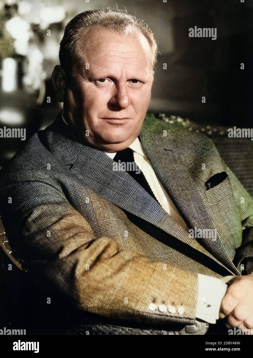 Gert Fröbe, deutscher Schauspieler, Deutschland frühe1960er Jahre. German actor Gert Froebe, Germany early 1960s. Stock Photo