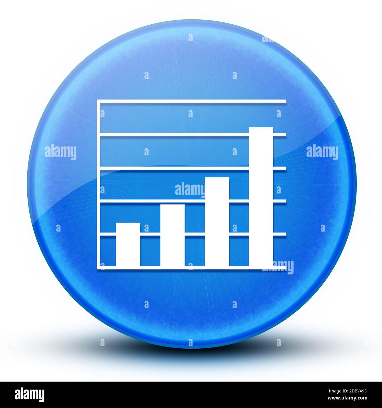 Analysis eyeball glossy blue round button abstract illustration Stock ...