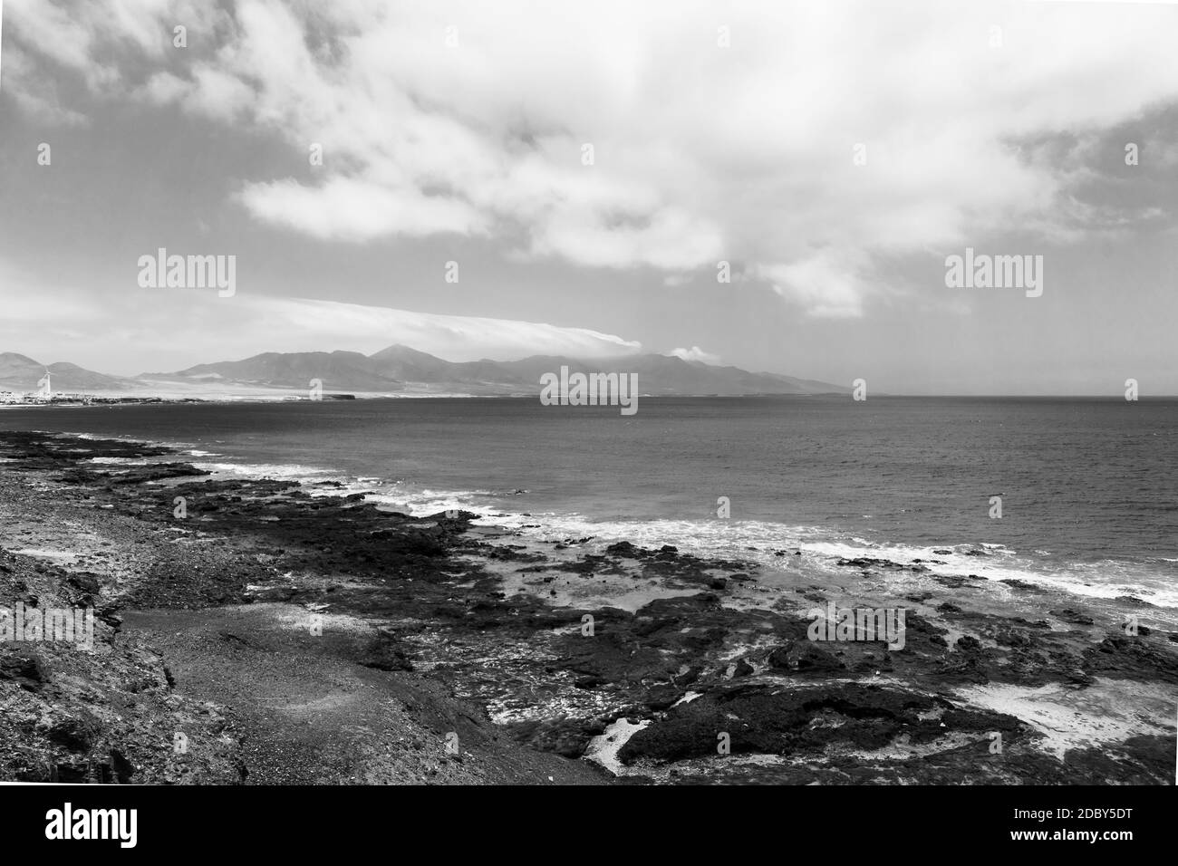 Black rocky islands Black and White Stock Photos & Images - Alamy