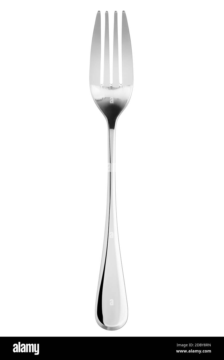 fork, cutlery isolated on white background, clipping path Stock Photo