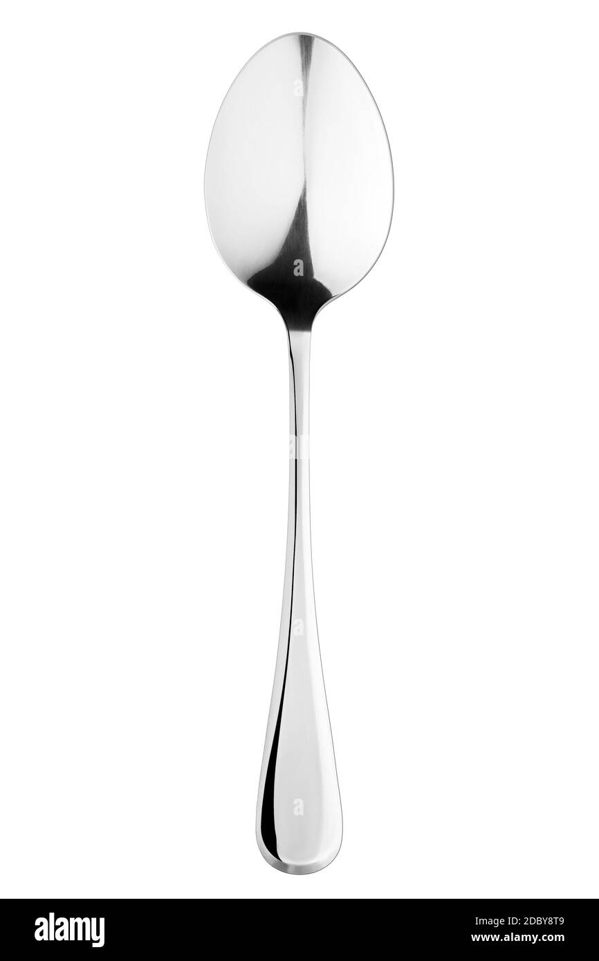 spoon, cutlery isolated on white background, clipping path Stock Photo