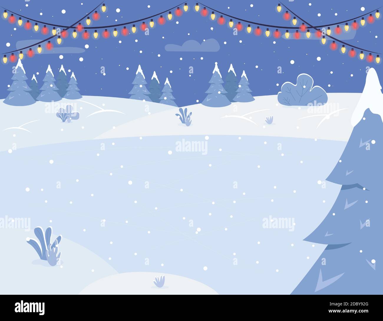 Ice rink semi flat vector illustration Stock Vector Image & Art Alamy