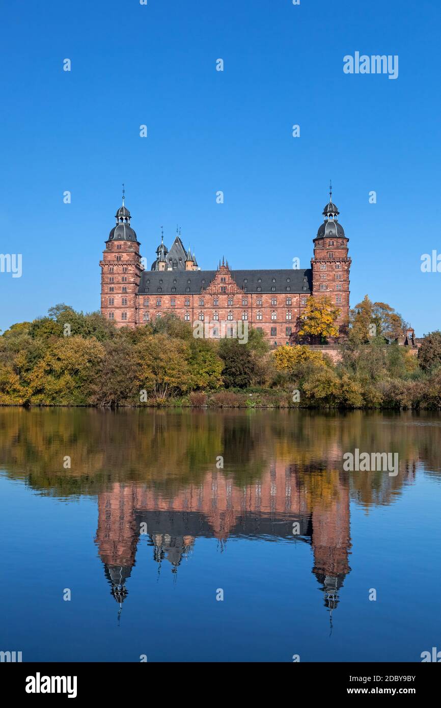 geography / travel, Germany, Bavaria, Aschaffenburg, castle Johannisburg at Main, Aschaffenburg, Lower, Additional-Rights-Clearance-Info-Not-Available Stock Photo