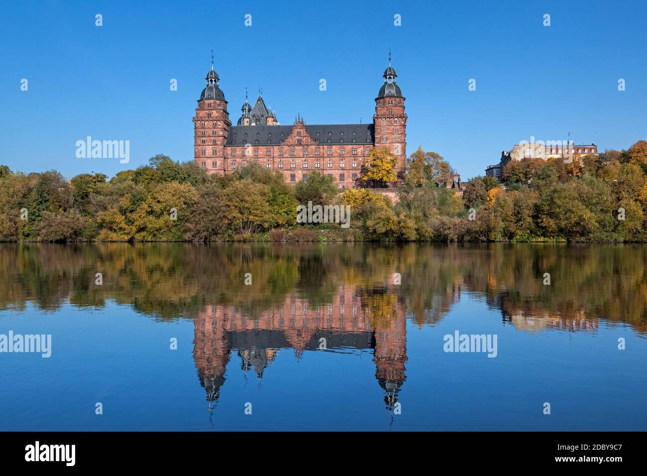 geography / travel, Germany, Bavaria, Aschaffenburg, castle Johannisburg at Main, Aschaffenburg, Lower, Additional-Rights-Clearance-Info-Not-Available Stock Photo