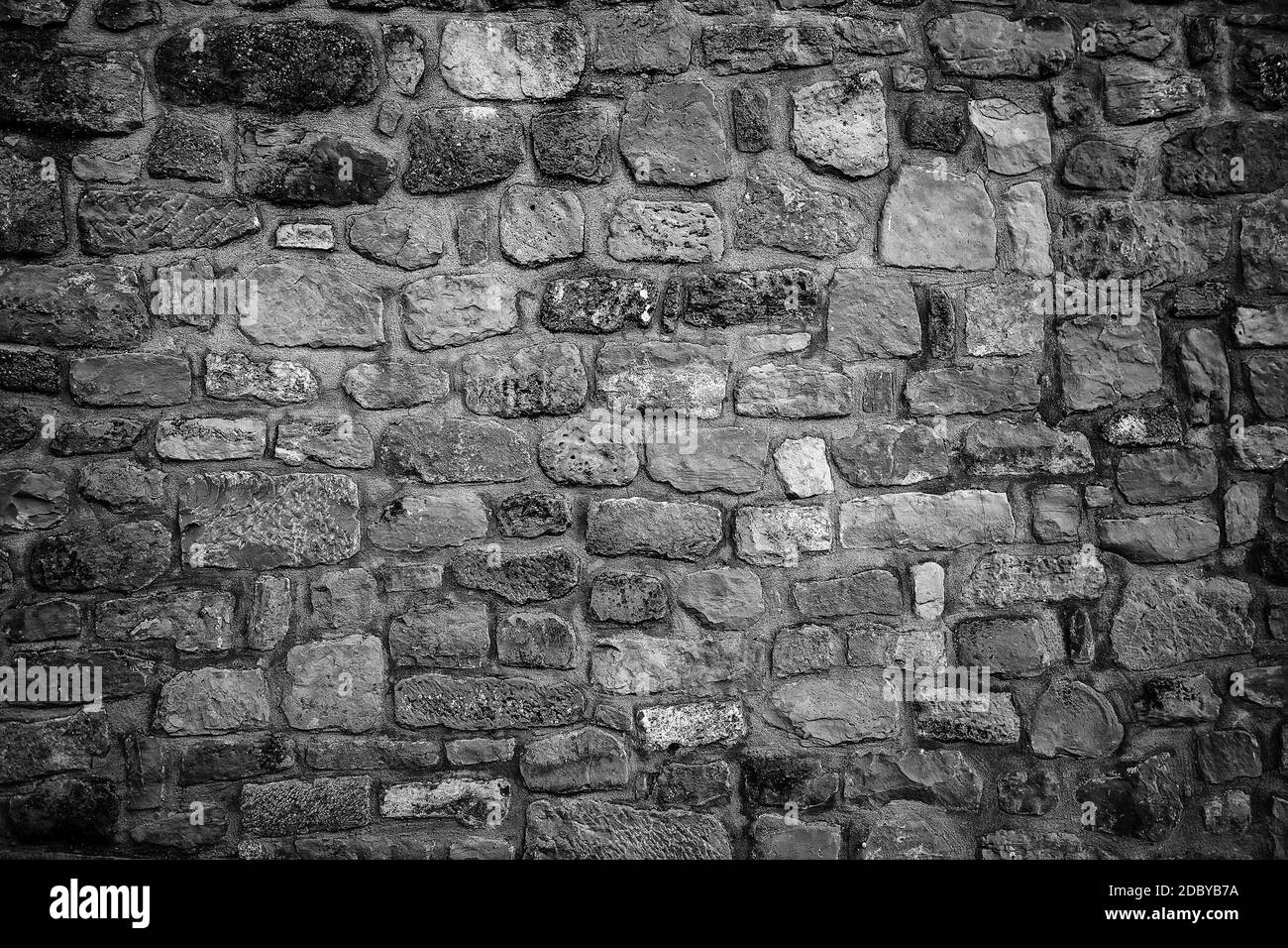 Textured stone background, detail of wall decorated with marble Stock Photo