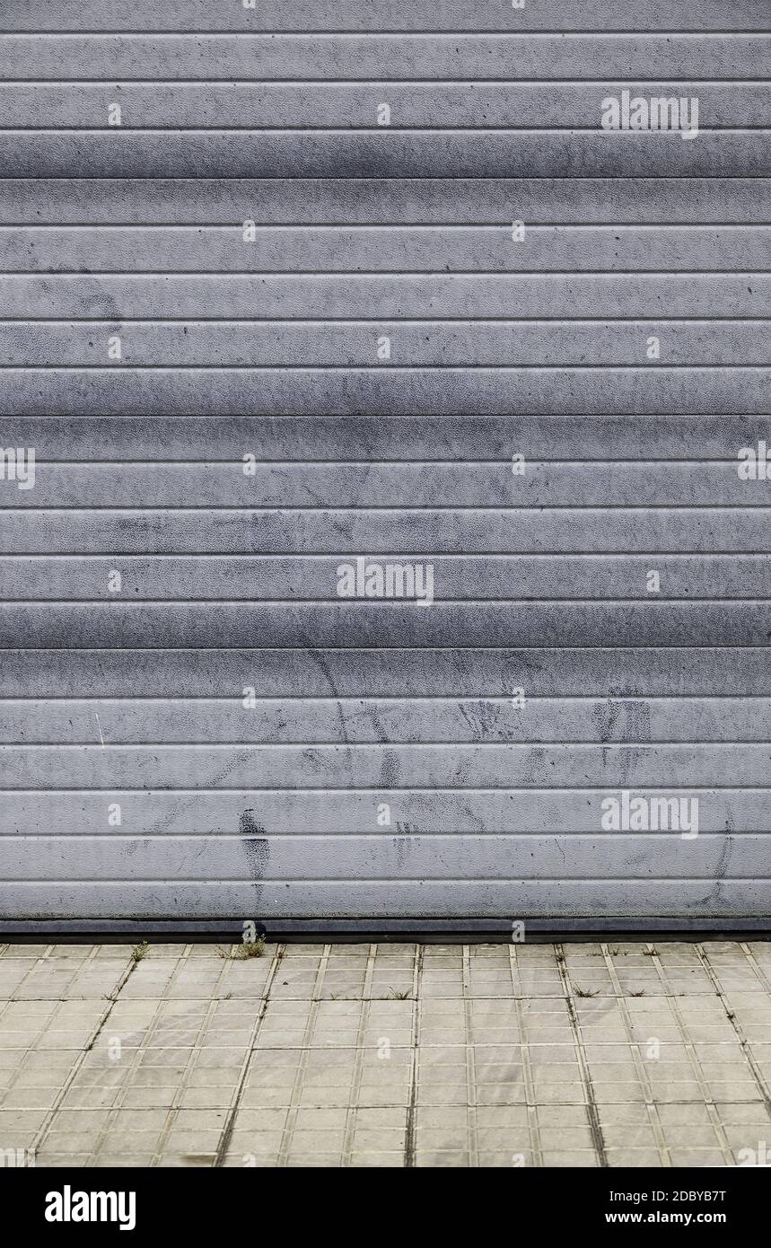 Security detail on a facade, closed Stock Photo