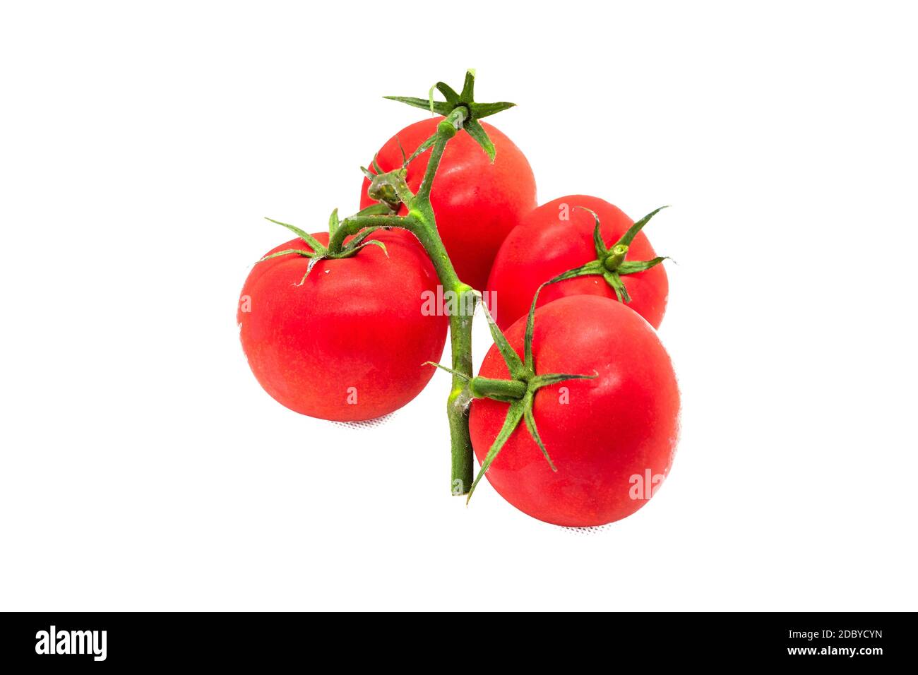 tasty fresh red tomatoes isolated on white background studioshot. Stock Photo