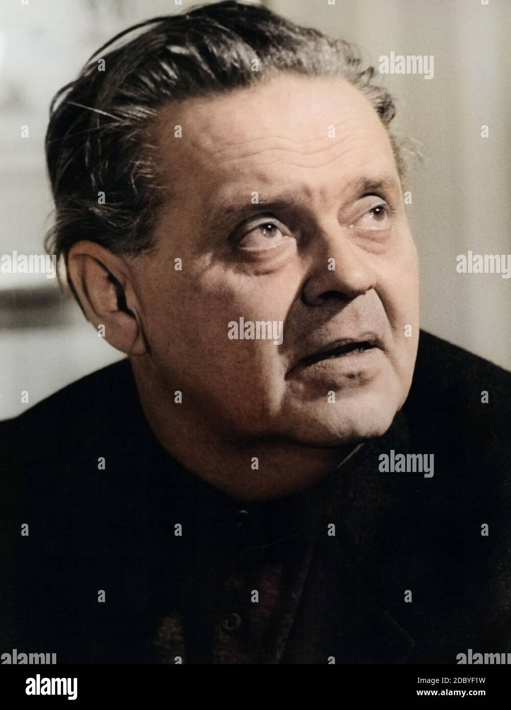 Geza von Radvany, ungarischer Regisseur und Drehbuchautor, Deutschland 1950er Jahre. Hungarian movie director and screenwriter Geza von Radvany, Germany 1950s. Stock Photo