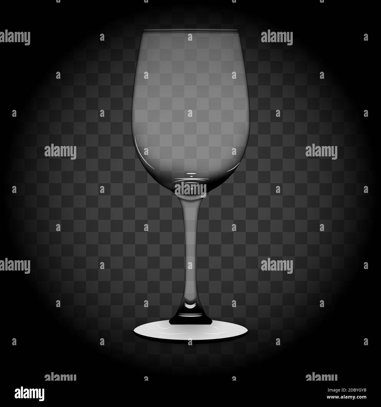 Vector set of plates of wine glasses and wine on transparent background ...