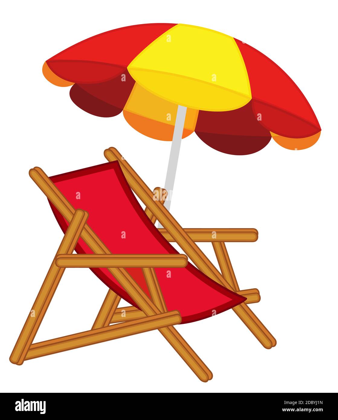 Summer chair with umbrella hotsell