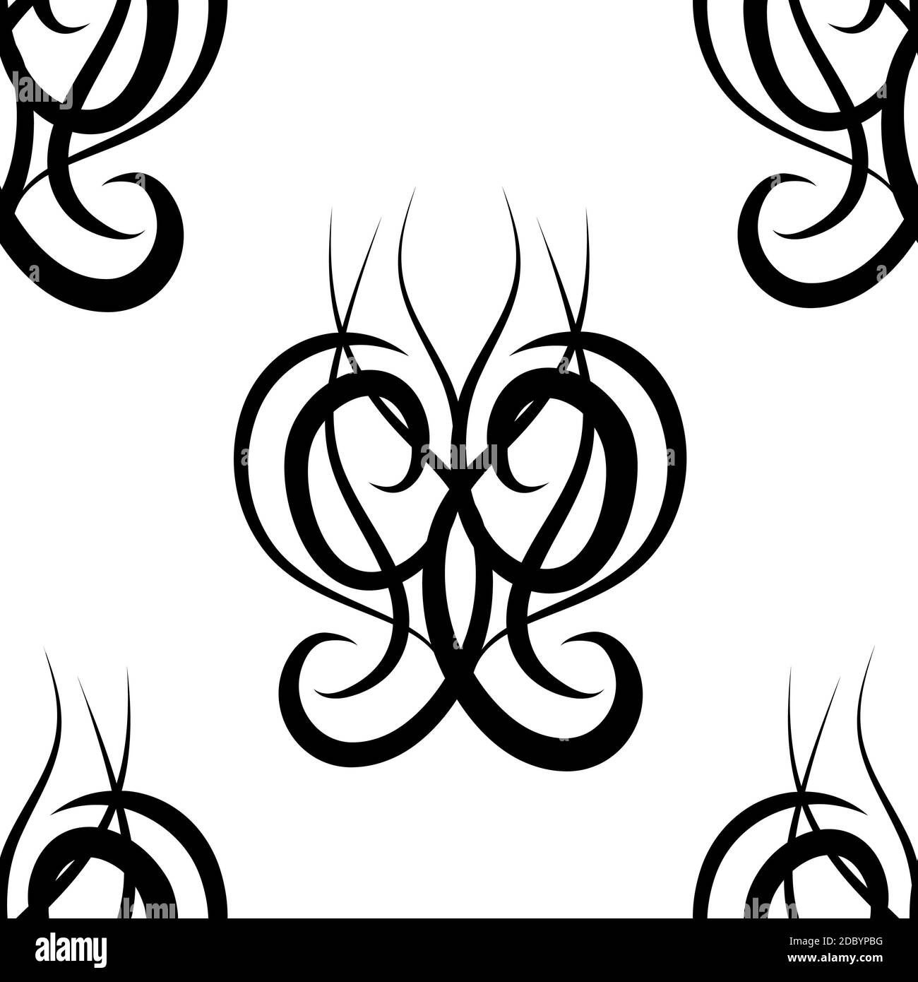 abstract black and white damask seamless pattern Stock Photo Alamy