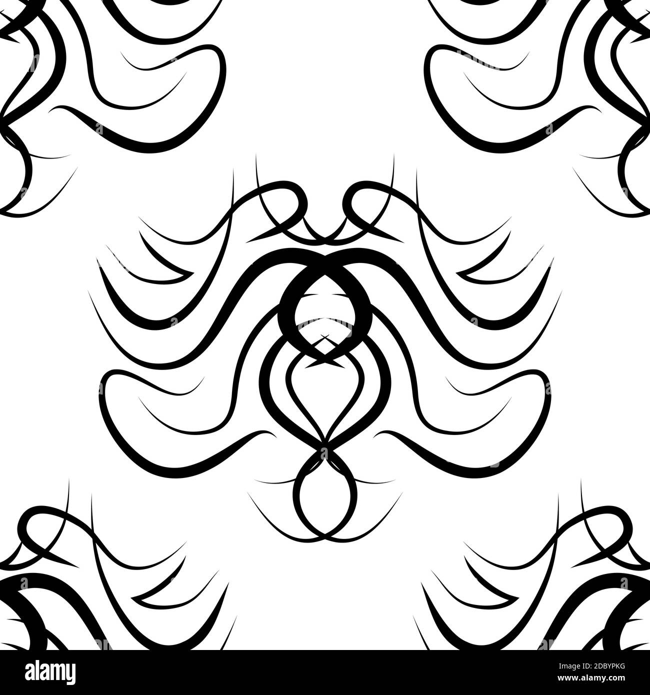 abstract black and white damask seamless pattern Stock Photo Alamy