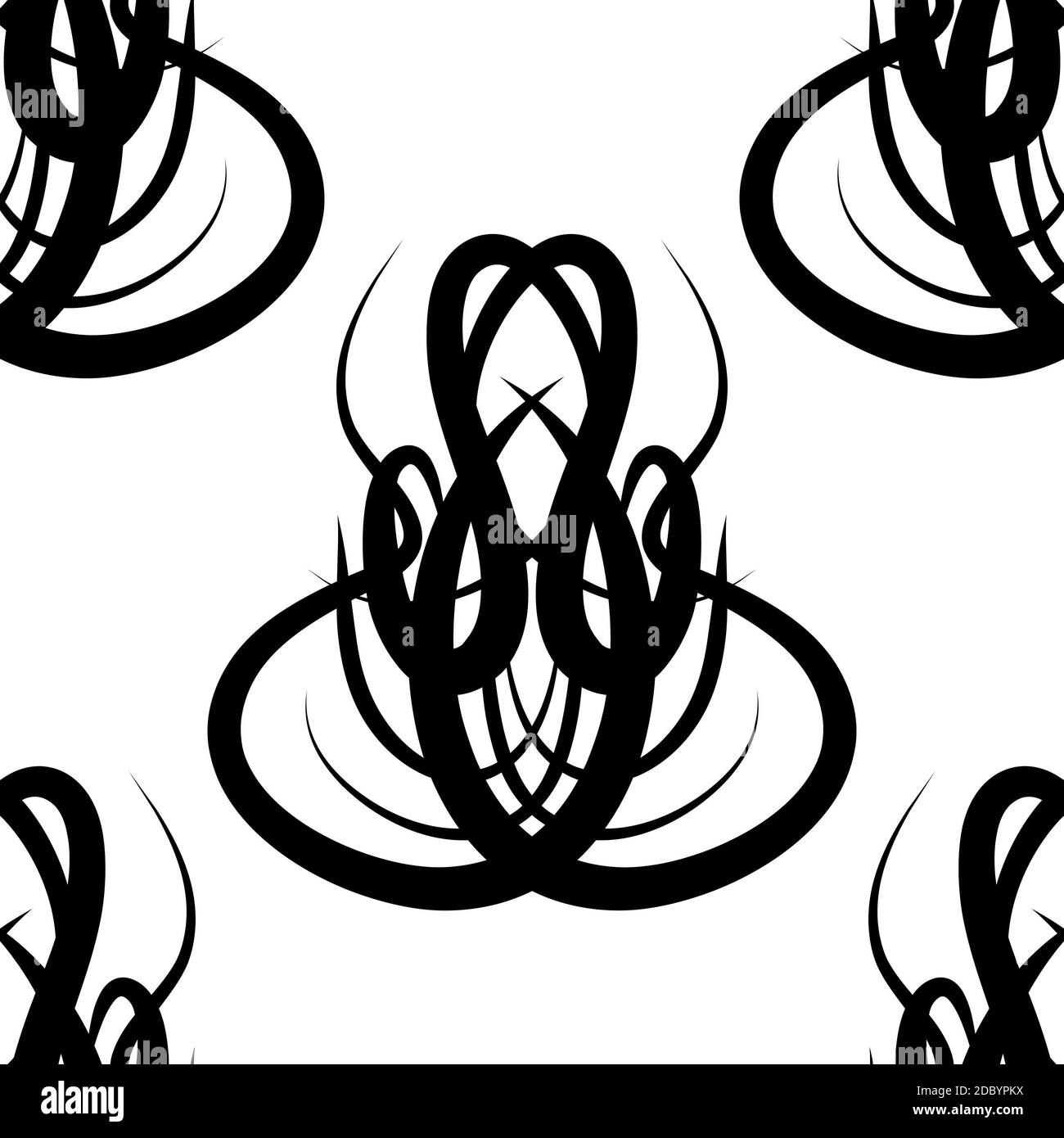 abstract black and white damask seamless pattern Stock Photo Alamy