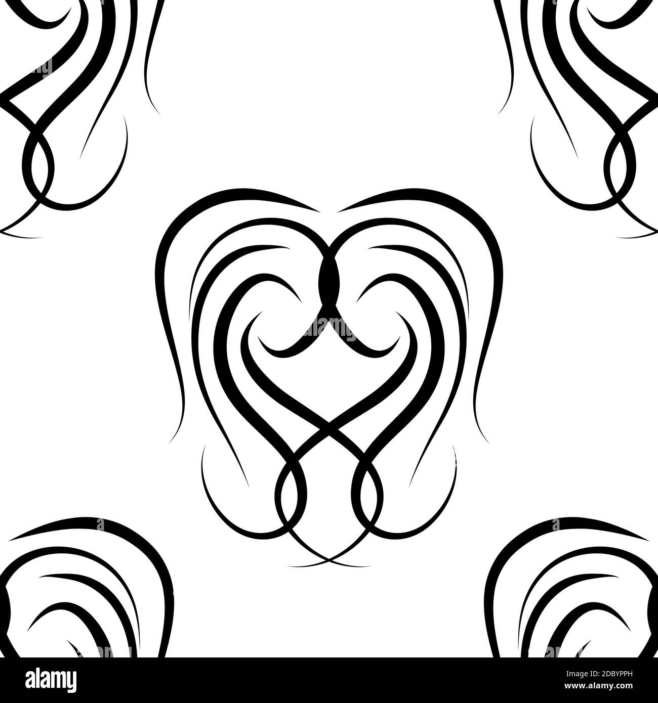 abstract black and white damask seamless pattern Stock Photo Alamy