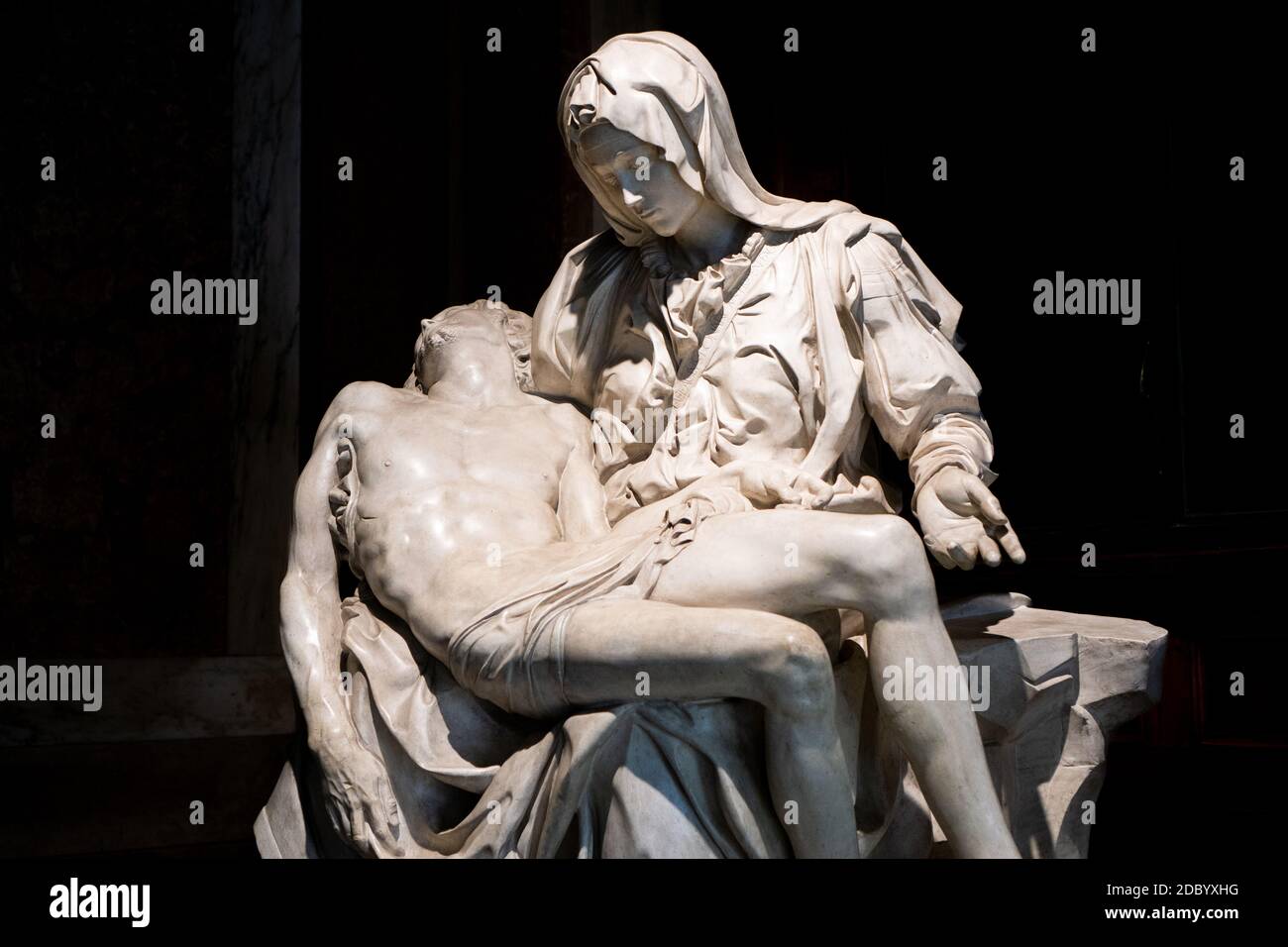 Vatican city, Rome - March 07, 2018: Replica of Michelangelo Pieta exhibited in Pinacoteca gallery in Vatican museums Stock Photo