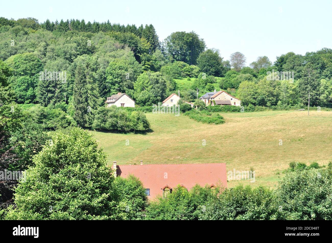 Rural landscape in Morvan Stock Photo Alamy
