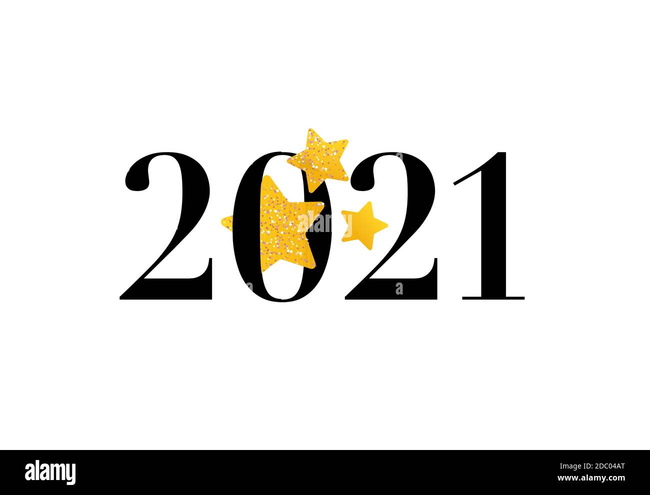 Class of 2021. Graduation logo. Template for card Stock Vector