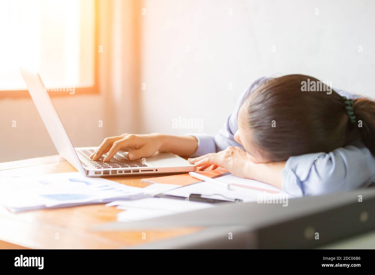 Sleepy At Office Desk Sleepy At Office Desk