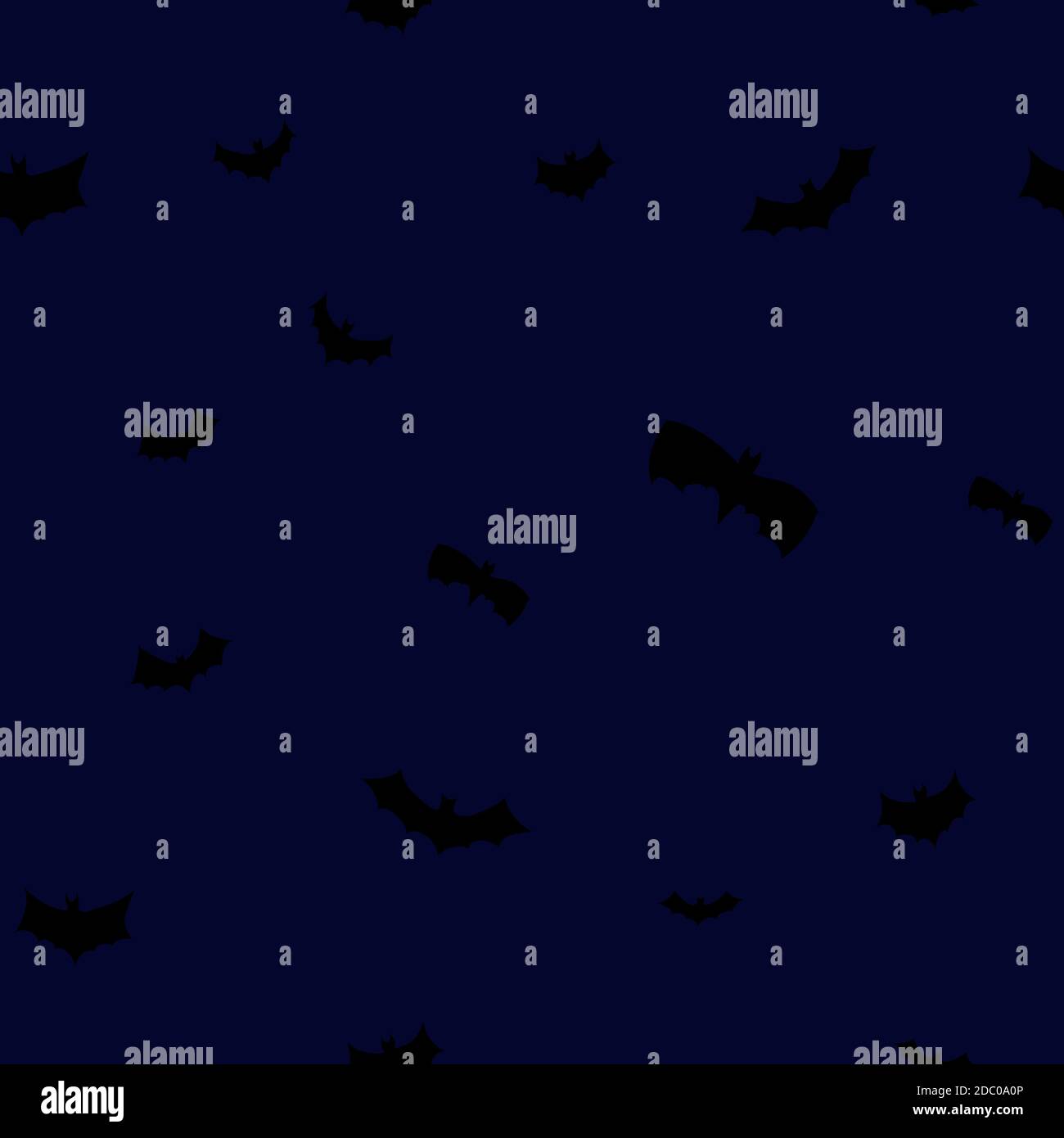 black flying bats silhouettes seamless pattern Stock Photo - Alamy