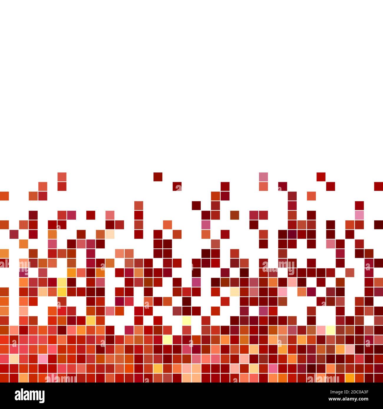 abstract square pixel mosaic background - red Stock Photo - Alamy