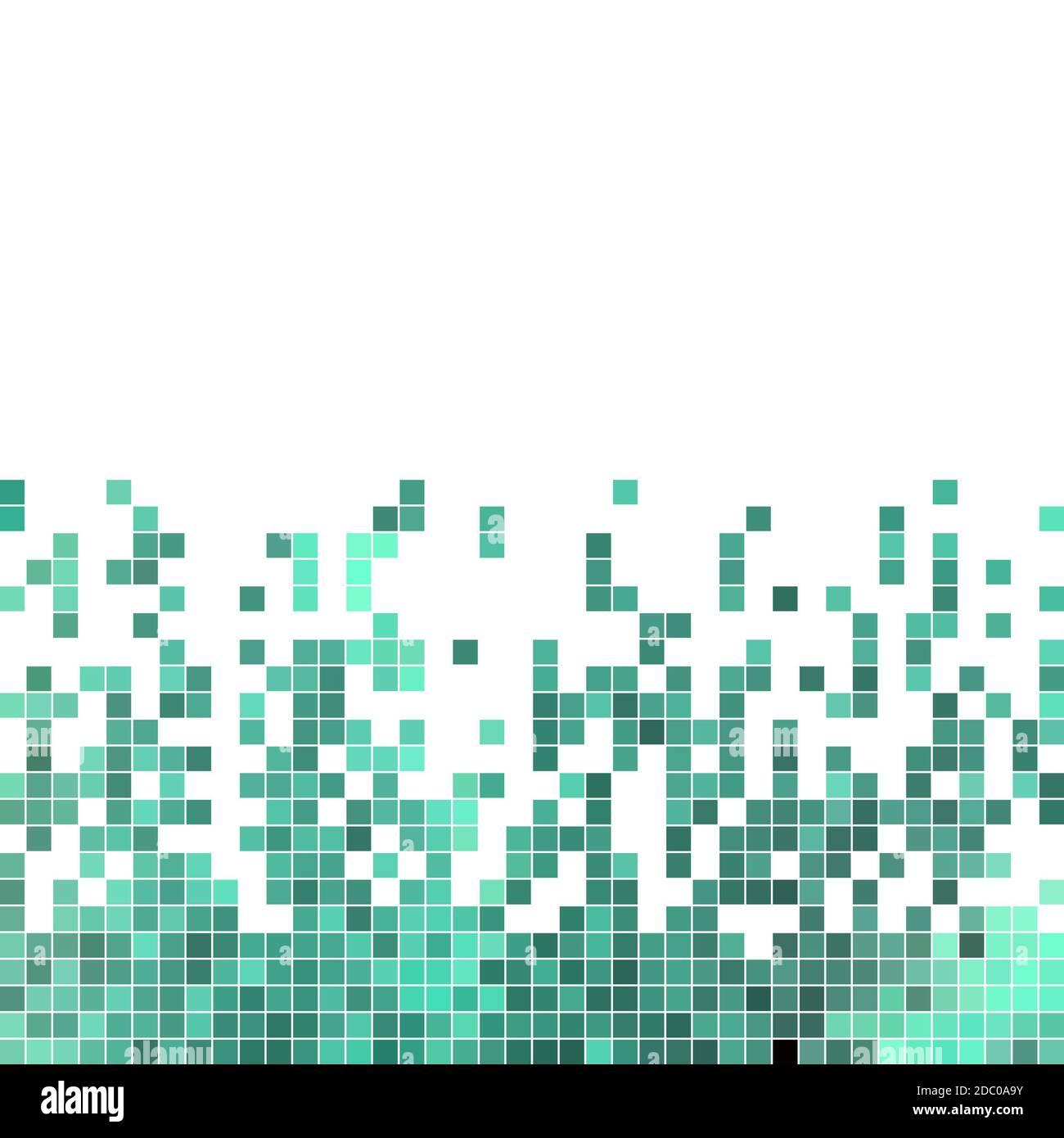 abstract square pixel mosaic background - blue Stock Photo - Alamy