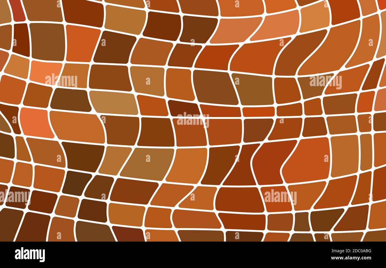 abstract stained-glass mosaic background - orange and brown Stock Photo ...