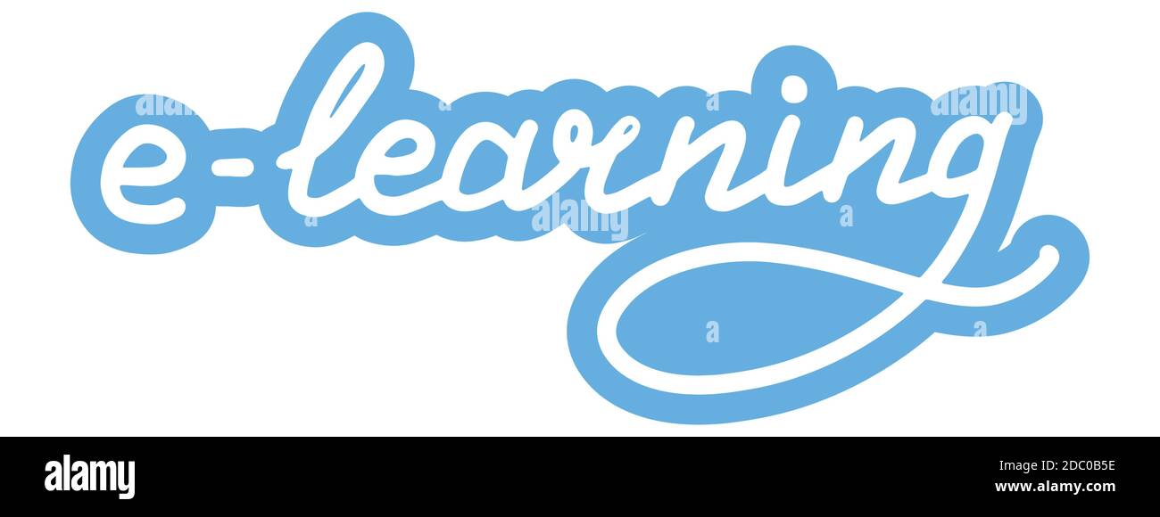 Elearning. Training, learn, courses, education concept. Logo, badge