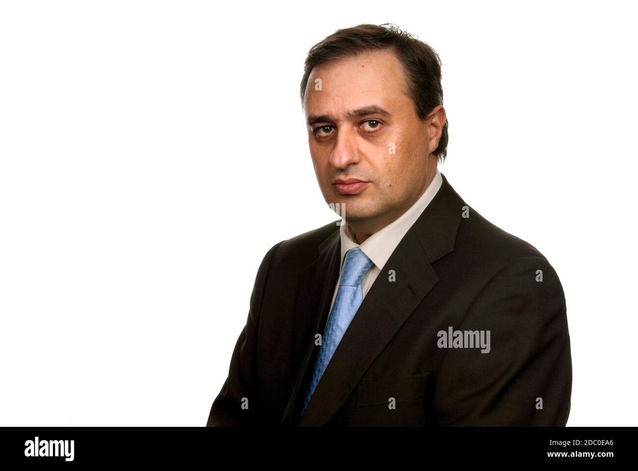 Business man isolated over a white background Stock Photo - Alamy