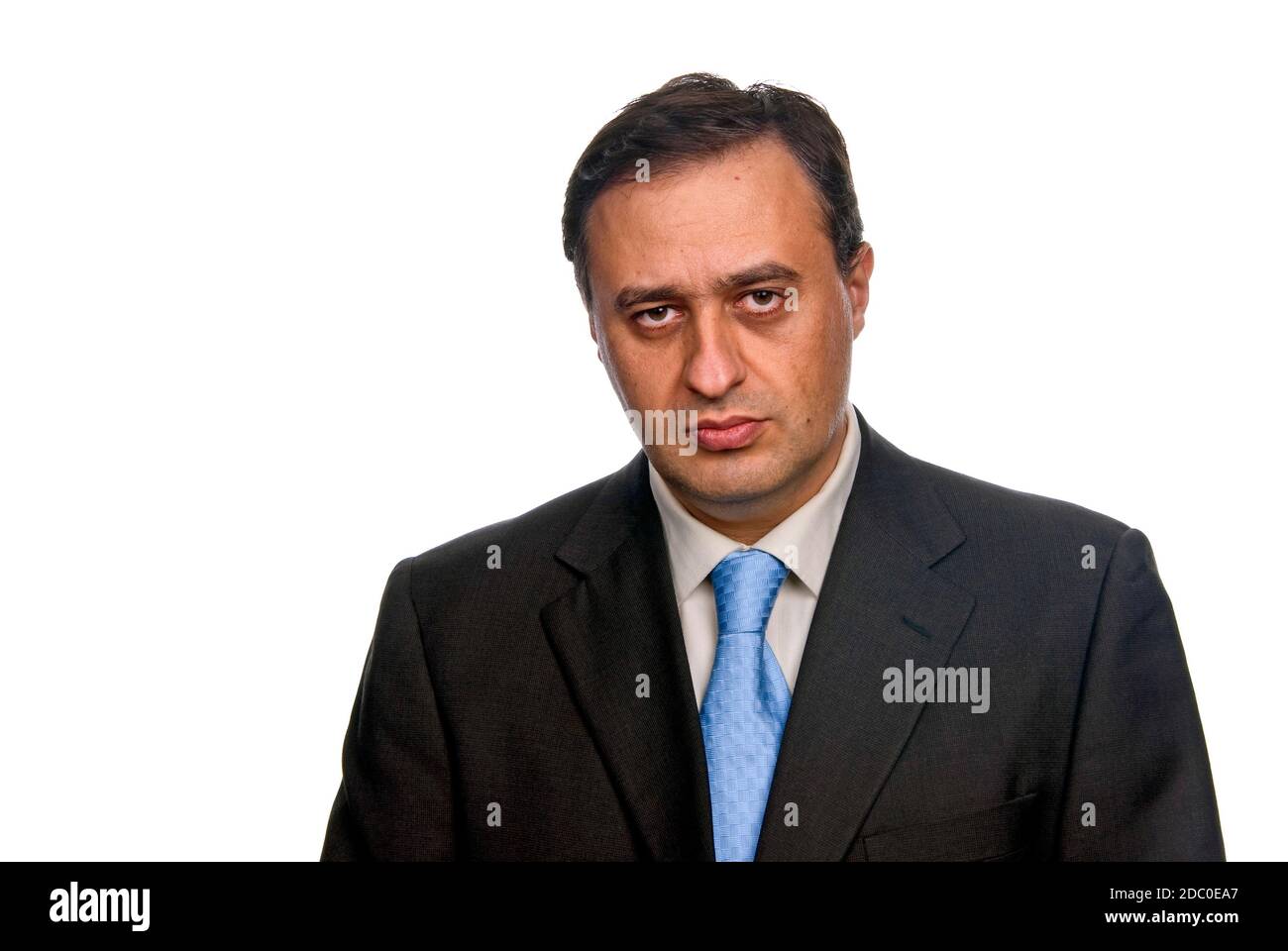Business man isolated over a white background Stock Photo - Alamy