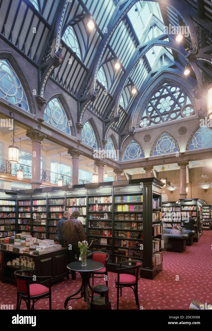 The conversion of Bradford Wool Exchange to a Waterstones Book shop, in