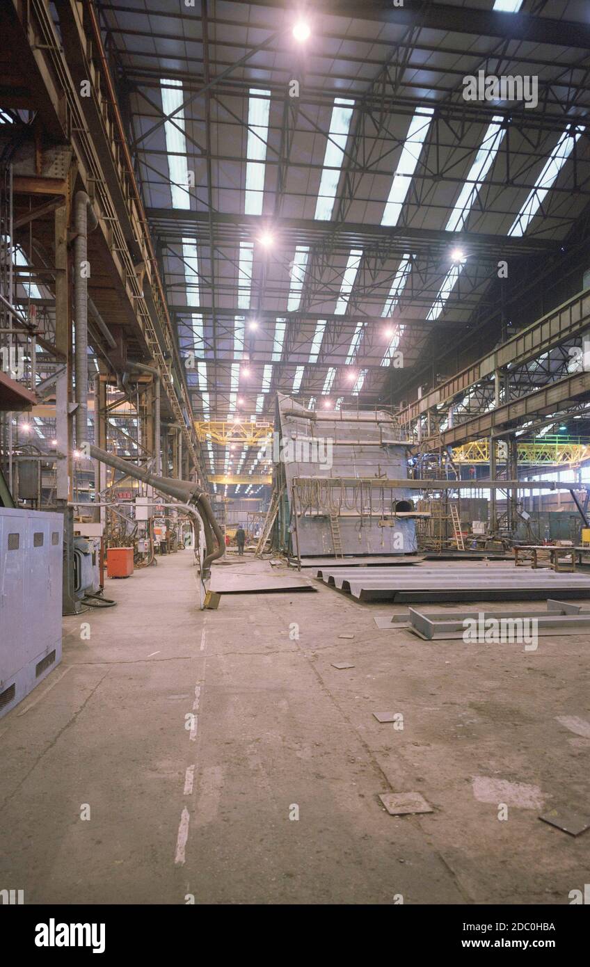 1997 Vickers shipbuilding yard at Barrow in furness, North west England