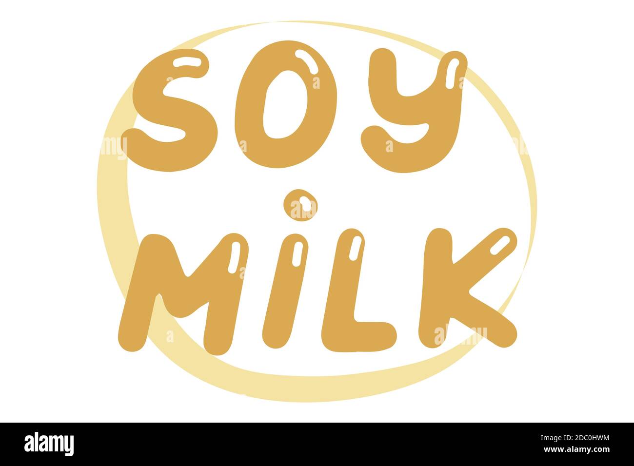 Soy Milk. Vector element for logos, labels, badges, stickers. Vector