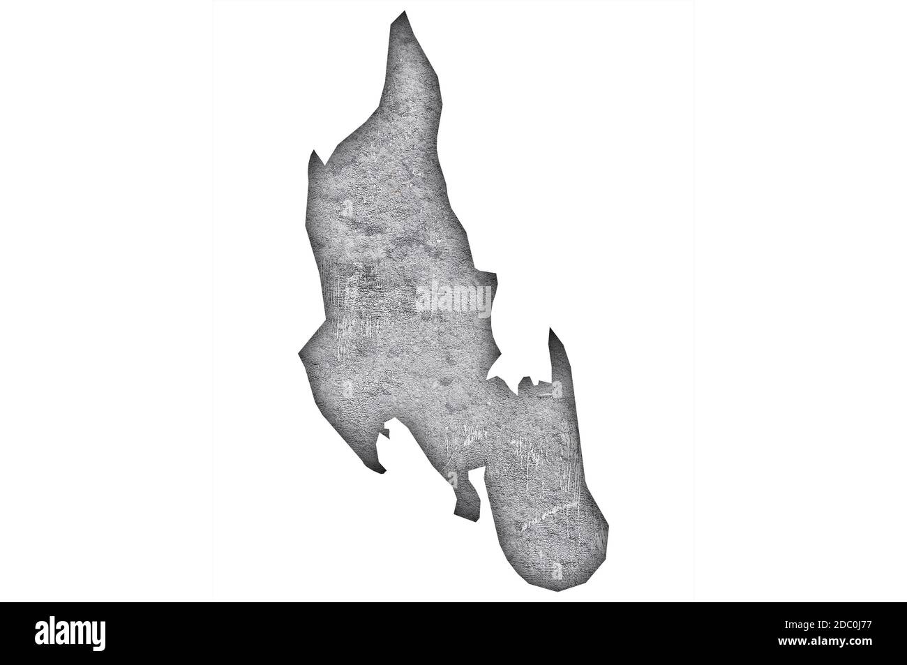 Map of Zanzibar on weathered concrete Stock Photo - Alamy